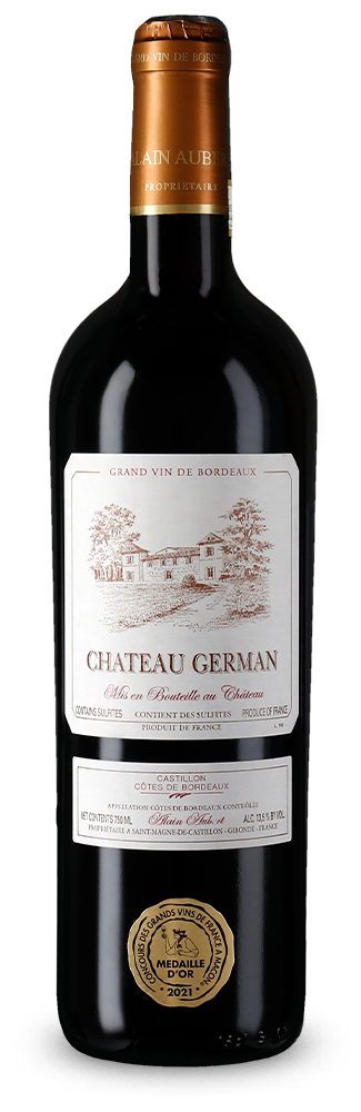 Château German Castillon Côtes de Bordeaux 2020 – Gold