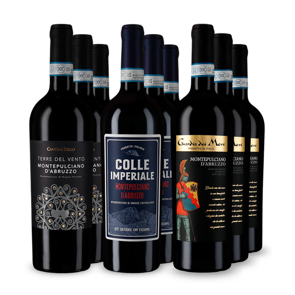 Gold-prämiert: Montepulciano d'Abruzzo im 3x3-Paket