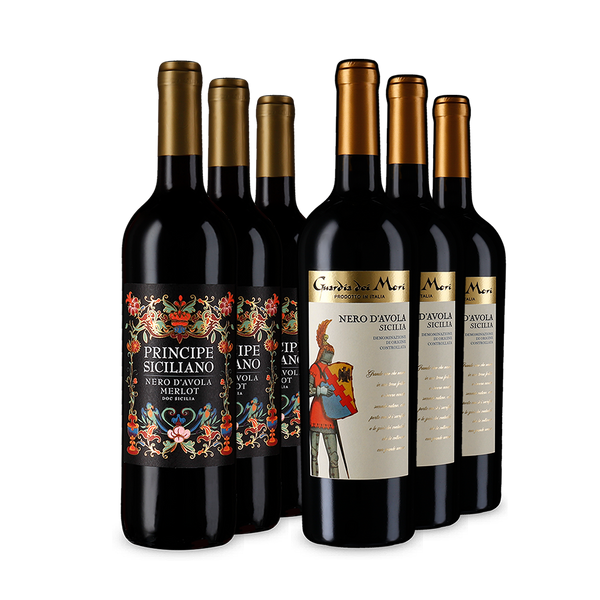 Nero d'Avola: Siziliens Stars im 2x3-Paket – Gold