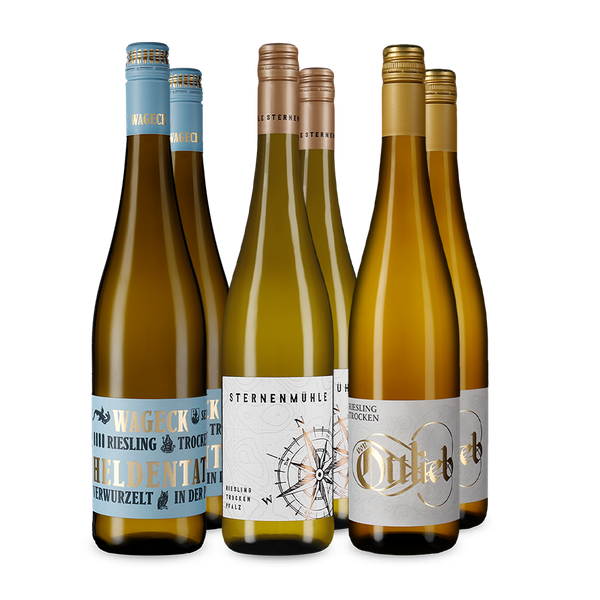 Pfälzer Riesling-Stars im 3x2-Paket – Gold