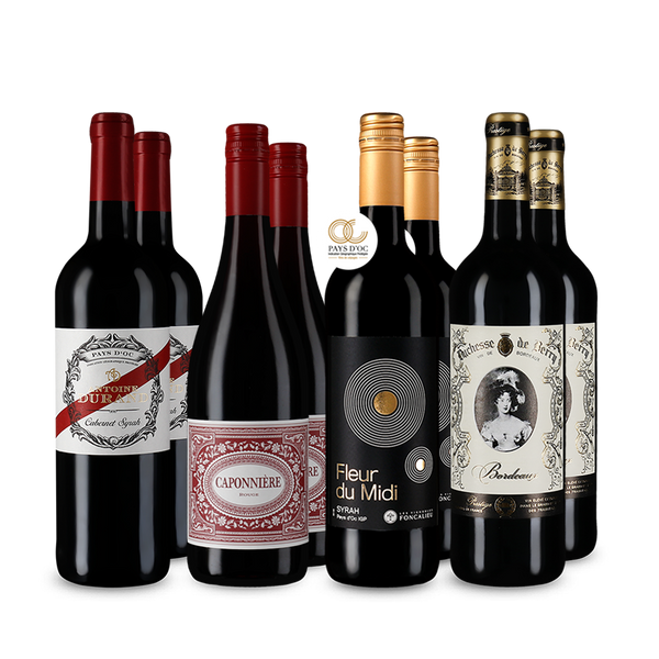 Französische Rotwein-Stars im 4x2-Paket – Gold